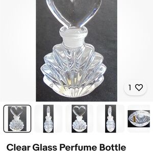 Heart-Stopper Glass Perfume Bottle